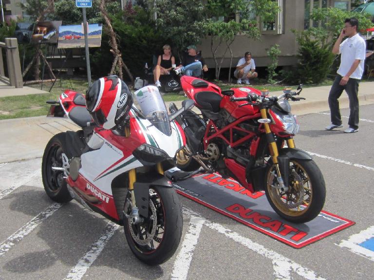 Two dream bikes: Ducati 1199 Paningale and Ducati Streetfighter.