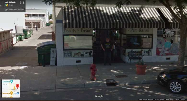 The location of a plaque that commemorates where Roy Allen sold his first frosty mug of root beer in downtown Lodi is on 13 Pine Street, on the sidewalk just a few feet beyond the red fire hydrant.