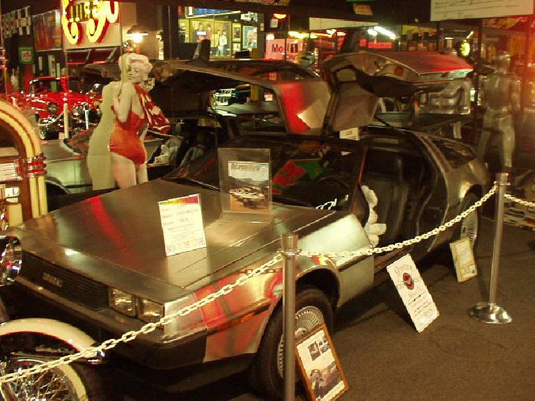 The first car in the museum was a De Lorean DMC-12.  This was ironic considering John Delorean just passed away 6 days ago on March 19, 2005.