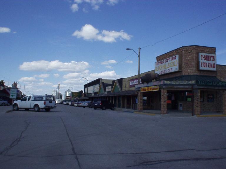 [Mile 103, 2:44 p.m.] The town of Wall, South Dakota.