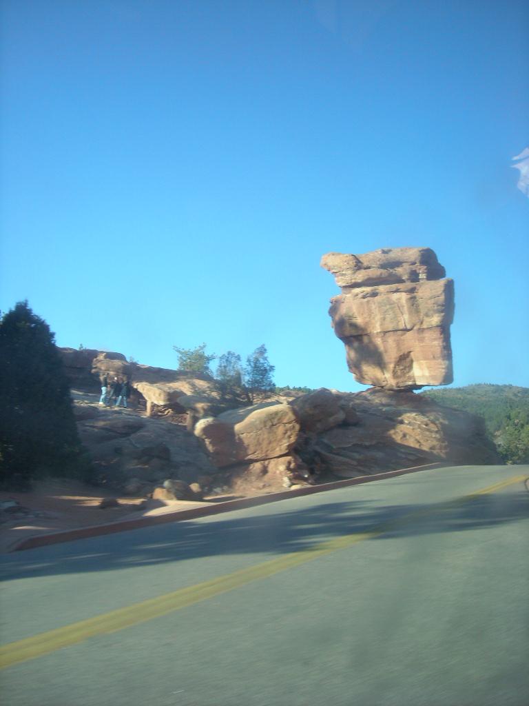 Balanced Rock at the Garden of the Gods in CO Springs.