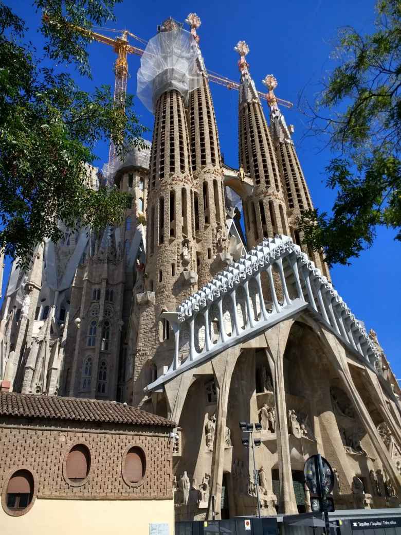 Gaudi's La Sagrada Familia continues to be under construction in Barcelona, Spain.