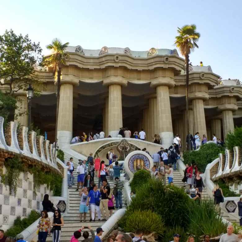 As of a year ago, you need to buy tickets to enter this part of Park Güell.
