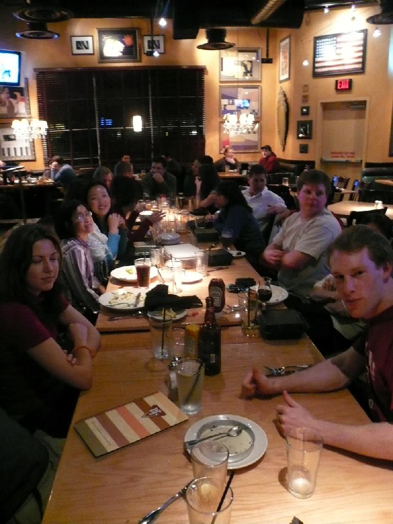 Our big group went to BJ's to celebrate Ronnie's 40th birthday.