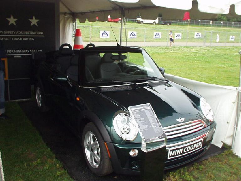 A lot of people wore Mini outfits (cardboard boxes that looked like Minis) during the race, and at Footstock, there were even a couple of real Minis on display.