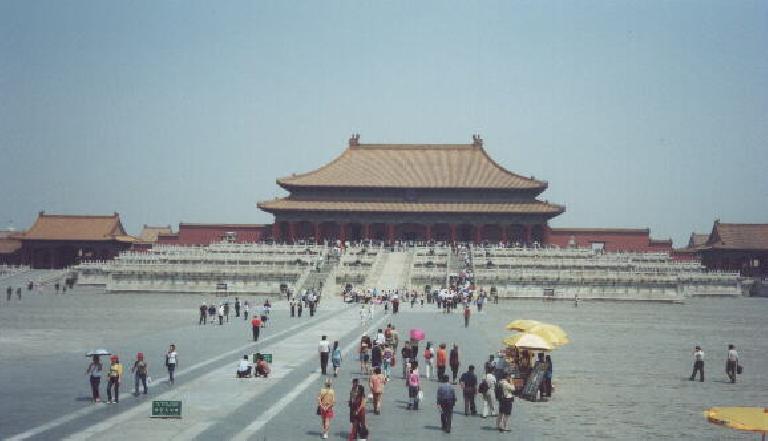 The Forbidden City, which was near Tiananmen Square, without any tanks.