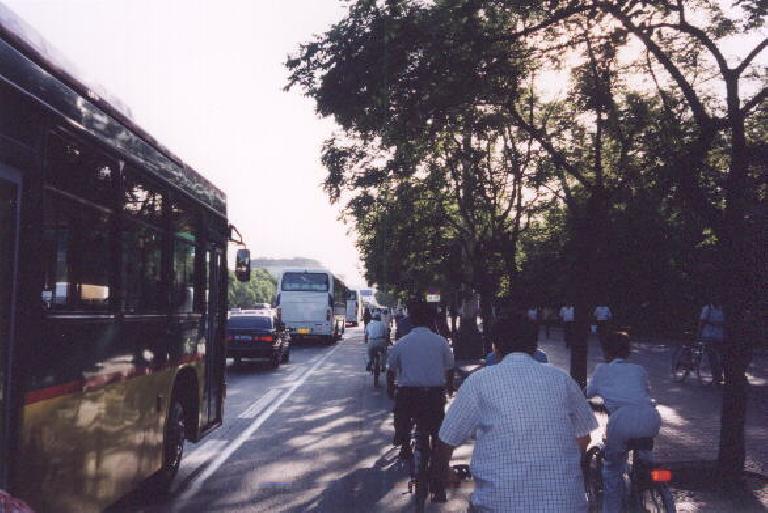 Navigating the streets with buses inches away really wasn't all that bad! Navigating the streets with buses inches away really wasn't all that bad!