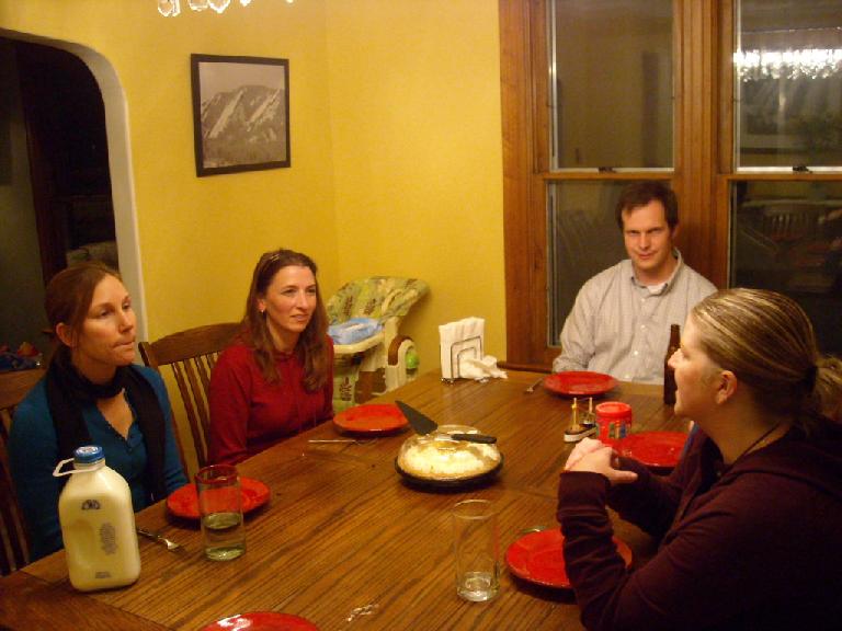 The day before, we had a happy "Bay Area Reunion" in Fort Collins including Lisa, Tori, Chris and Charis.