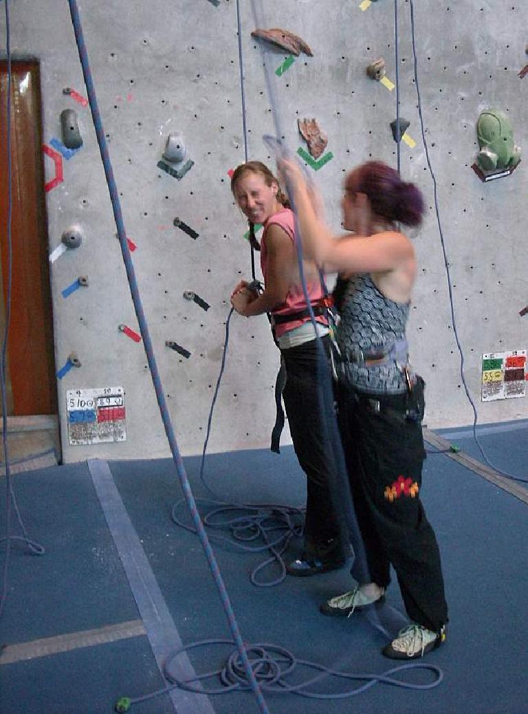 Rhea and Tanya at Inner Strength in Fort Collins.
