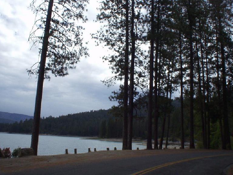 [Mile 91, 12:19 p.m.] Passing by Bass Lake.