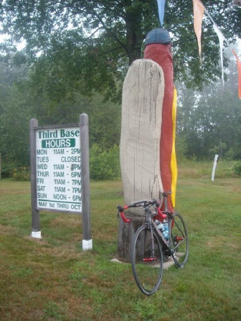 [Mile ~663] The Third Base Hot Dog stand in Winchester, New Hampshire.