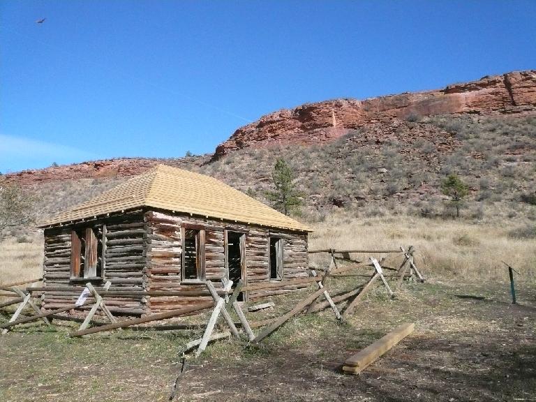 A log cabin from the late 1800s that will be restored next year.