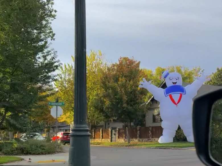 The Michelan Man was another halloween decoration on the corner of N. Harrison Blvd. and W. Dewey St. in Boise, Idaho.