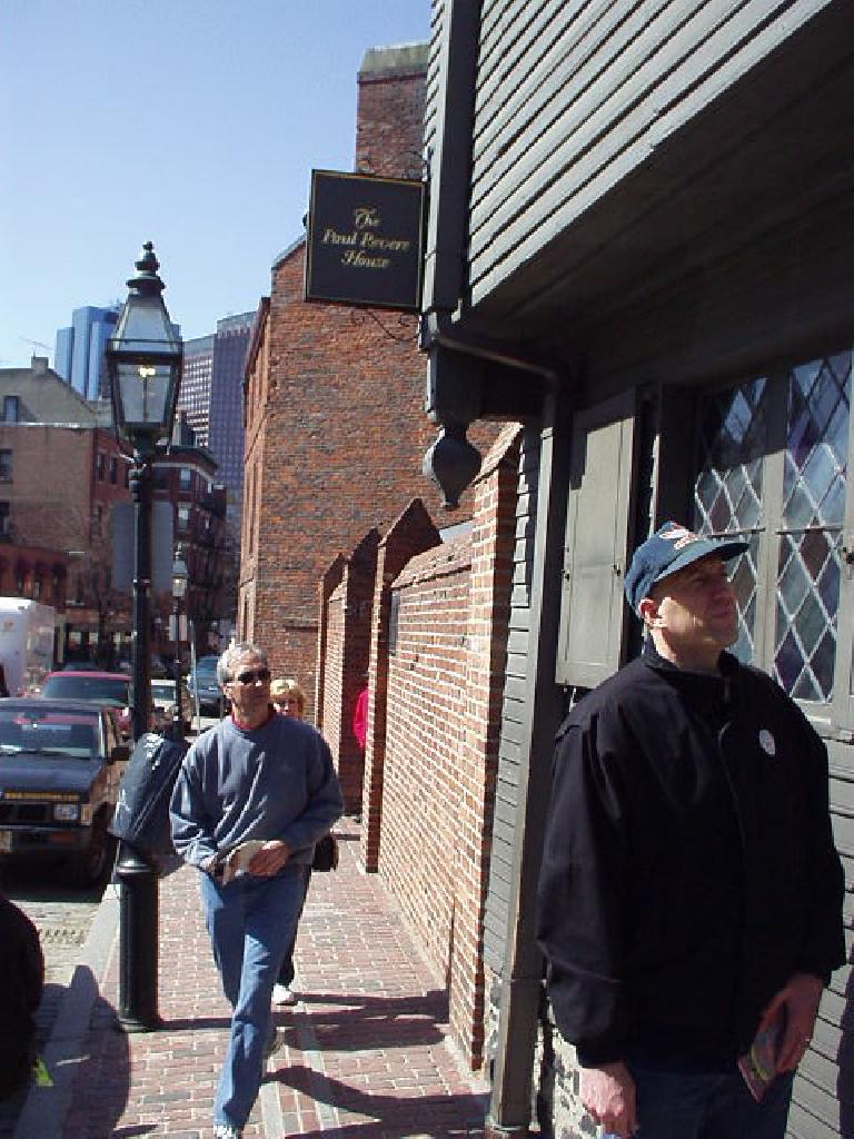 Russ in front of the Paul Revere House.