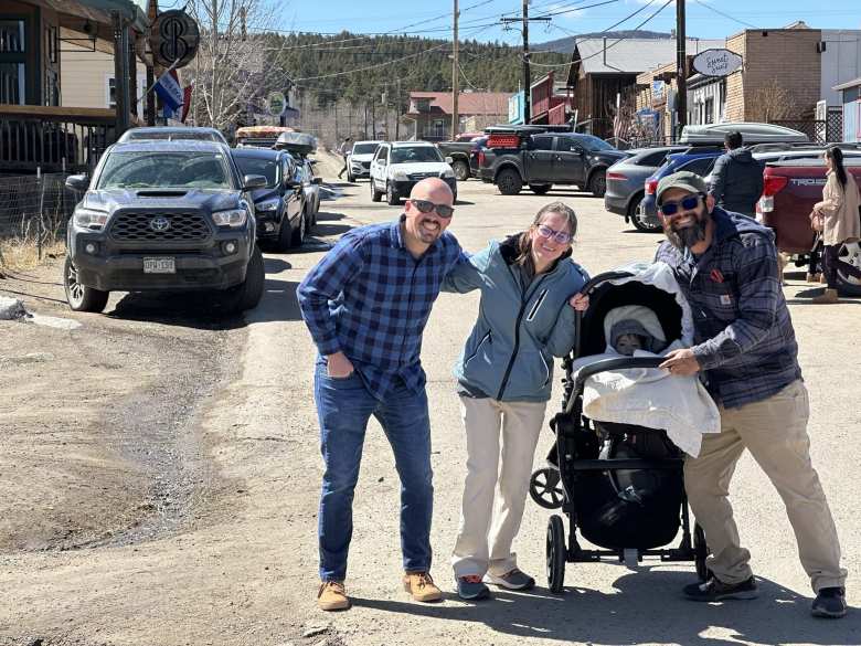 Manuel and I encountered his friends Teresa, Hector, and one-year-old baby Viviana (from Loveland) in Nederland, Colorado by coincidence.