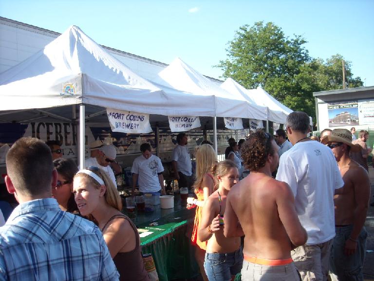 Some of the beer booths. Some of the beer booths.
