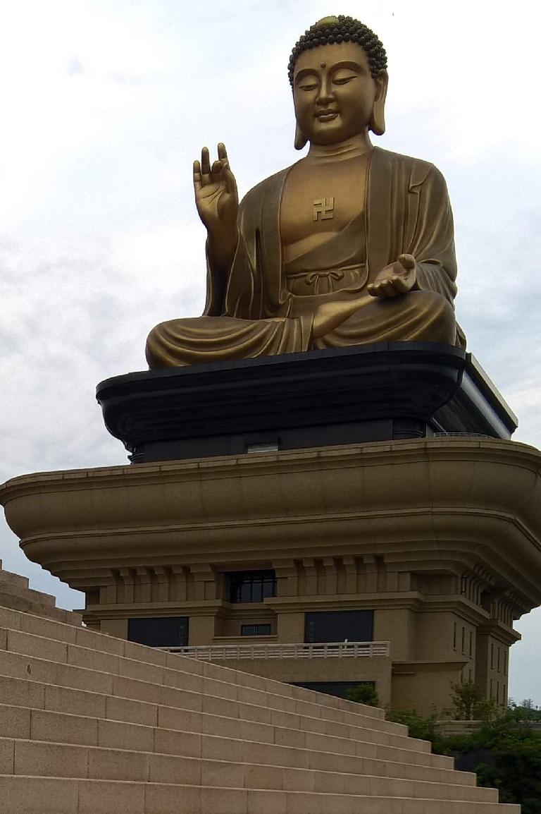 Giant Buddha at the Buddha Memorial Center in Taiwan.