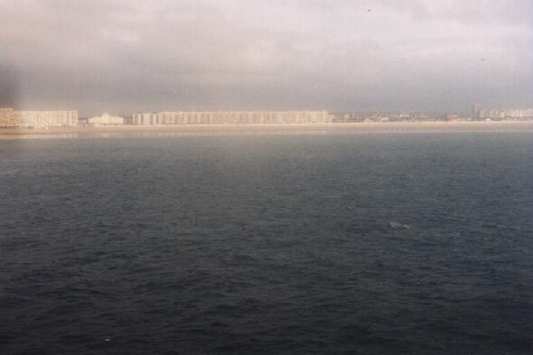 View of Calais from the ferry.