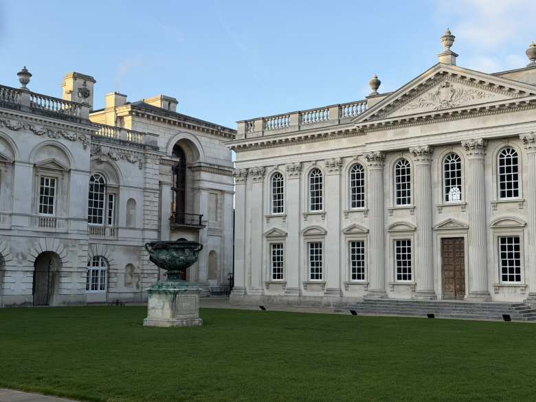 The Senate House Lawn at the University of Cambridge.