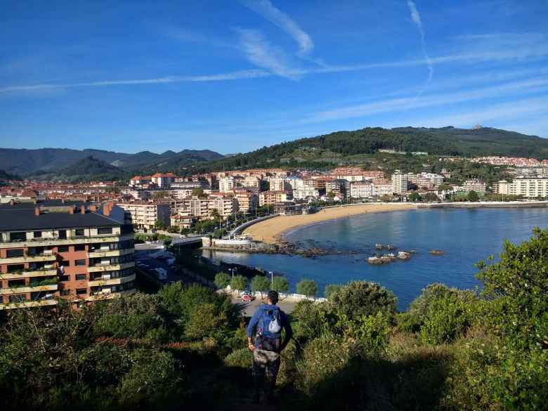 Following Jorge from Spain down to Castro Urdiales.