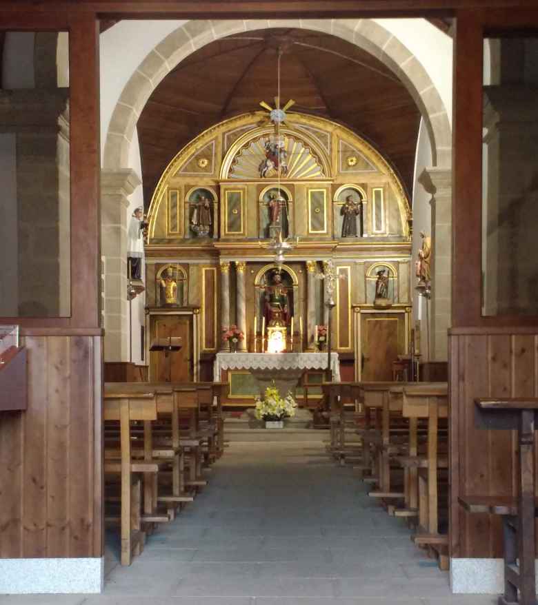 A church in Boente, Spain.