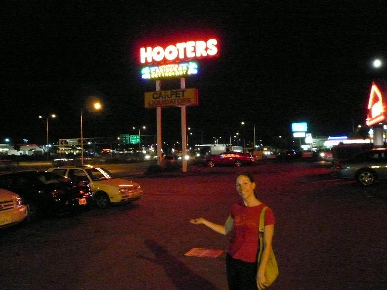 Next door to the hotel we were staying at in Tacoma, WA, was a Hooters restaurant.  How convenient!