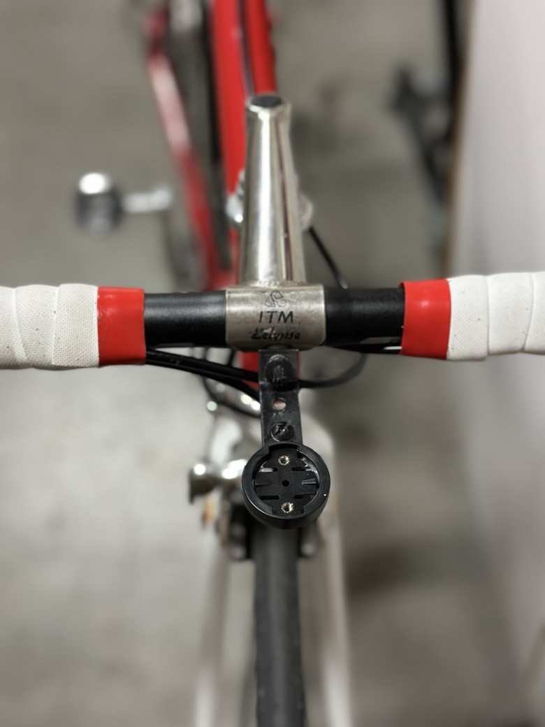 I attached the mount to the quill stem.
