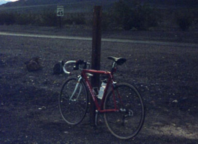 My Cannondale in Death Valley.