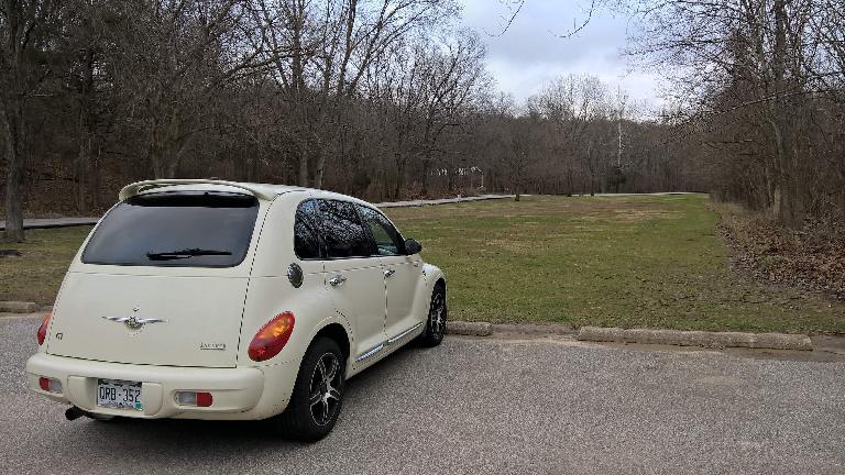 Cool Vanilla 2005 Chrysler PT Cruiser GT, Castlewood State Park