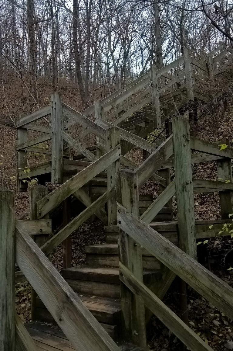stairs, Castlewood State Park