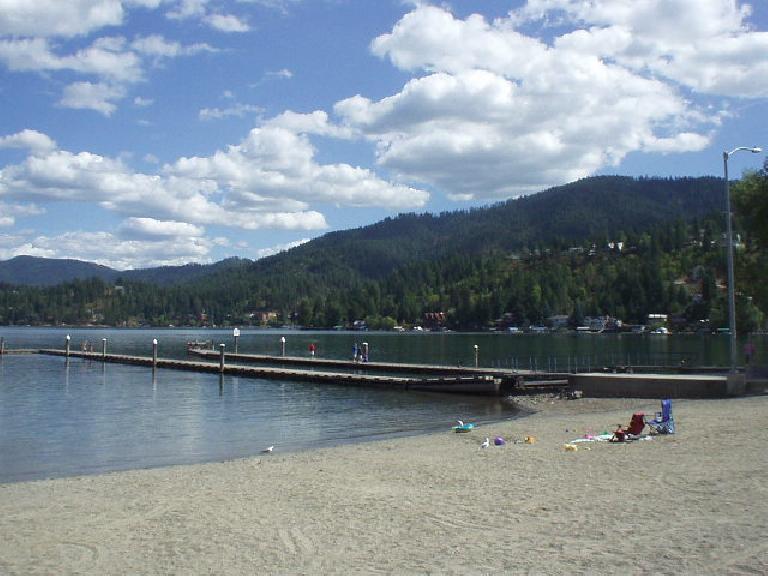 Hayden Lake in Hayden is only a few miles away.  This is the only public beach for Hayden Lake.