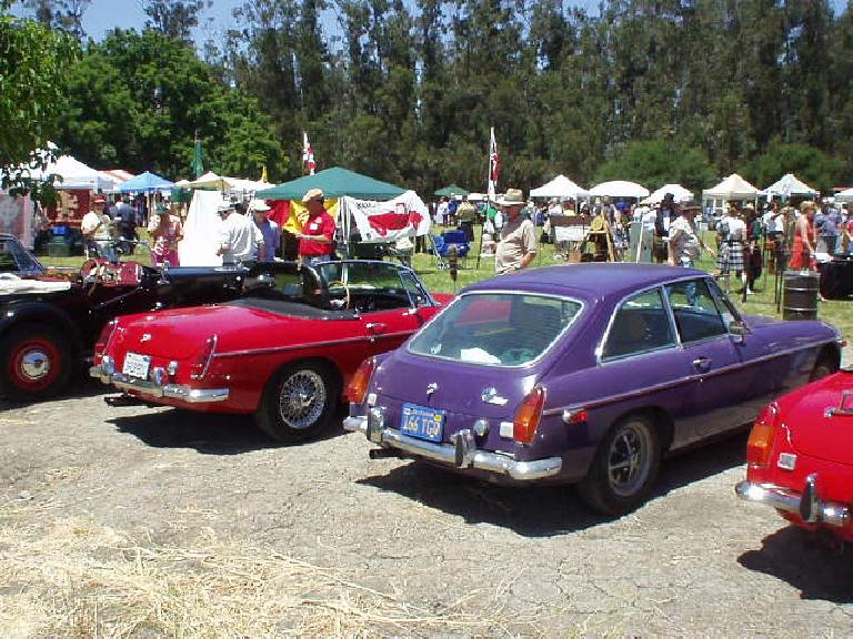 Back to the cars.  There were mostly MGBs, including Dan Shockey's violet MGB/GT.