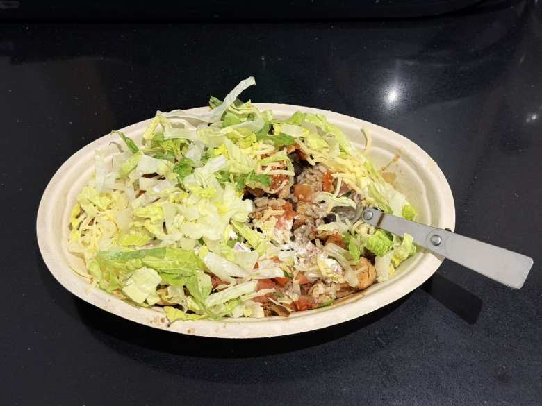 The Chipotle burrito bowl in London looked and tasted just like the ones I've eaten in the USA.