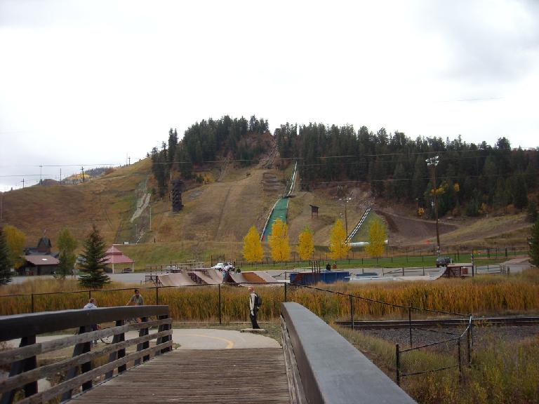 The Olympic ski jump in Steamboat Springs.
