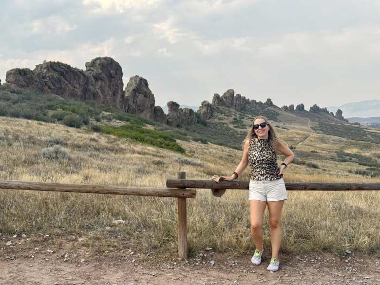 Andrea at Devil's Backbone in Loveland.