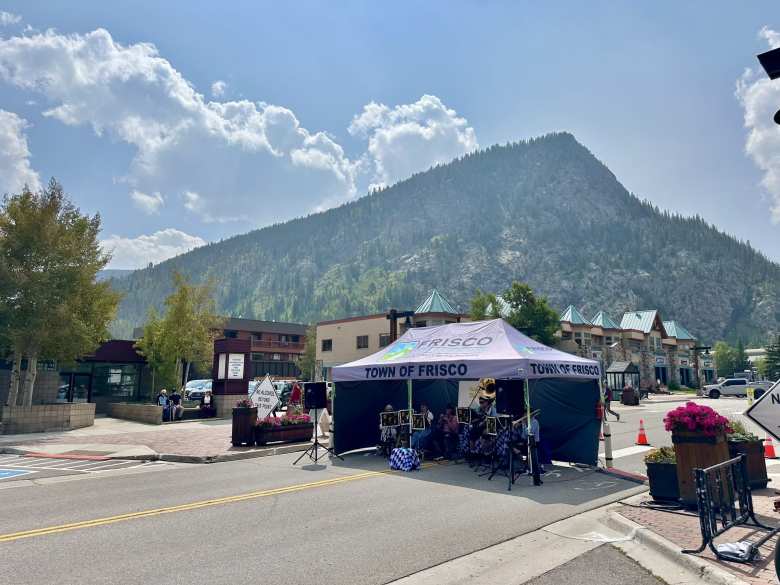 Denver's Thirsty 5 band was playing music at the annual Frisco Fall Fest and Arts at Altitude event on Main Street. Denver's Thirsty 5 band was playing music at the annual Frisco Fall Fest and Arts at Altitude event on Main Street.