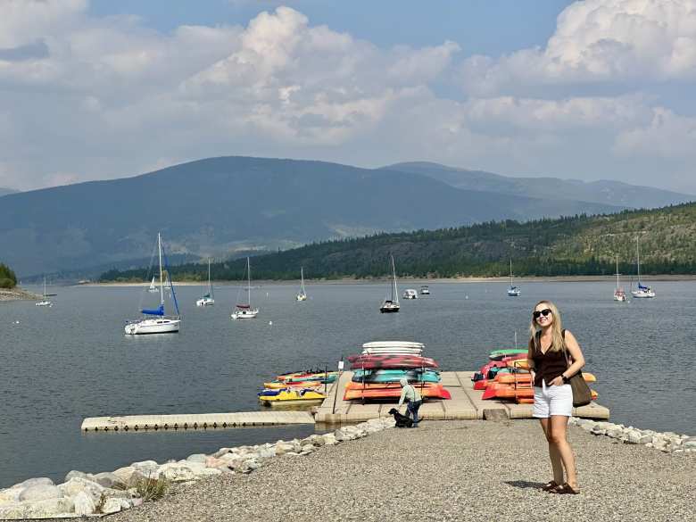 Andrea at the Frisco Bay Marina.