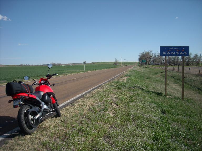 I was in Nebraska for only about 20 miles before being in my third state of the day: Kansas.  The scenery was much better than I expected.