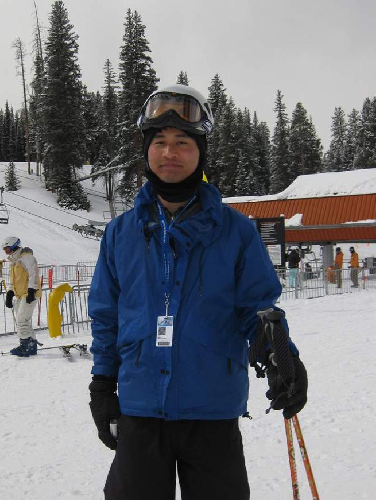 Felix Wong eager to ski at Copper Mountain.