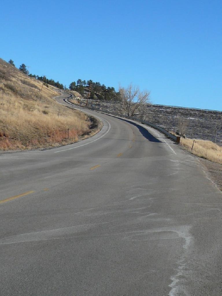 Going up the (north) Dam Hill by the Horsetooth Reservoir in Fort Collins, Colorado.