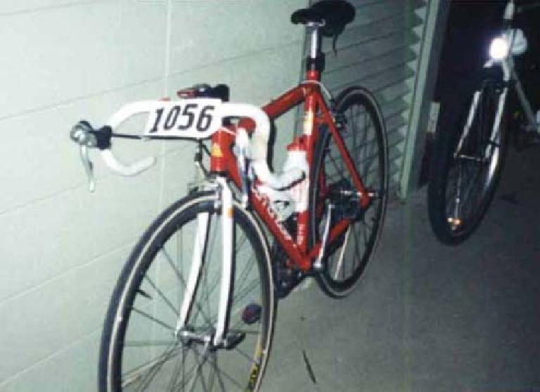 red Cannondale 3.0, 1997 Davis Double Century