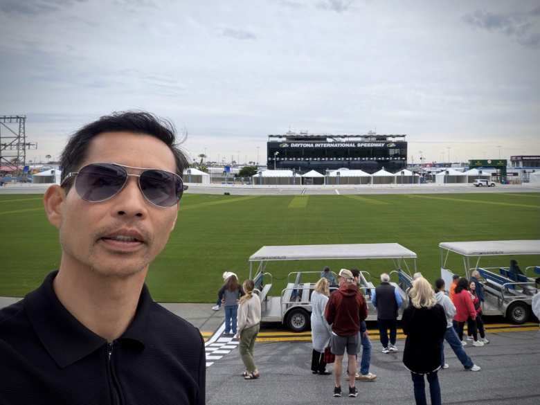 Me at the Daytona International Speedway.