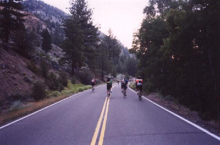 The first half of the ride was entirely closed to automobiles, so cyclists ruled the road!