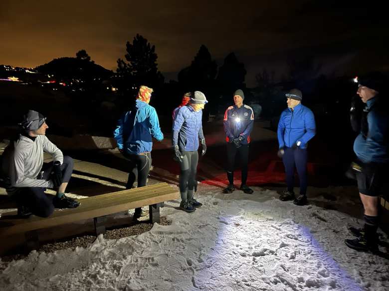 A nighttime run to Horsetooth Rock with Nick and others. This was Nick's 100th ascent to the top of a mountain in 2022.