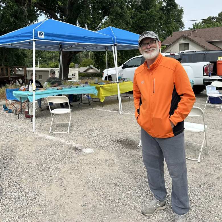 Bill volunteered with the Stockton Bike Club at multiple rest stops. We talked a bit about Spain--he had a brother-in-law who was Galician.