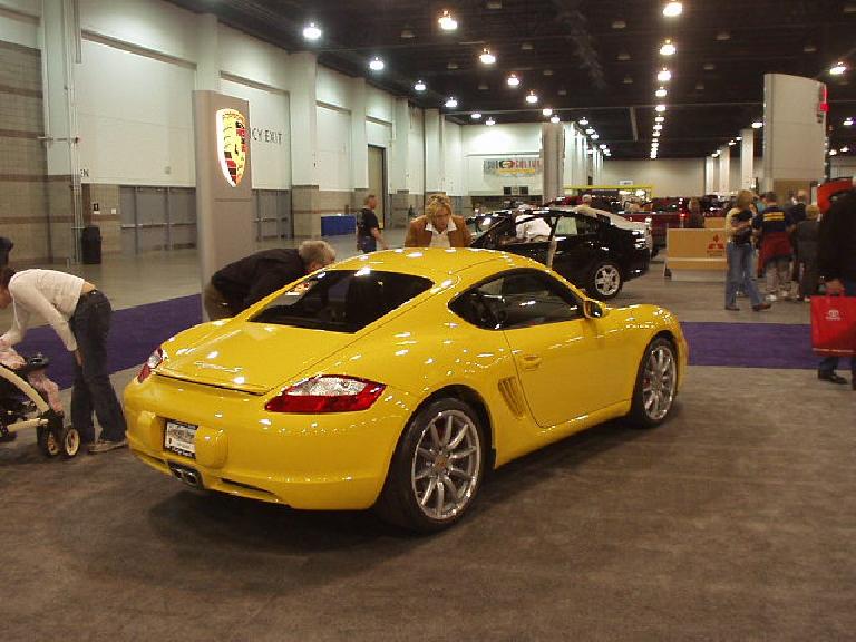 The new Cayman S is a good-looker too, though I never thought yellow was a good color for a Porsche.
