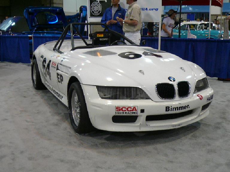 This Z3 was completely gutted for SCCA racing.