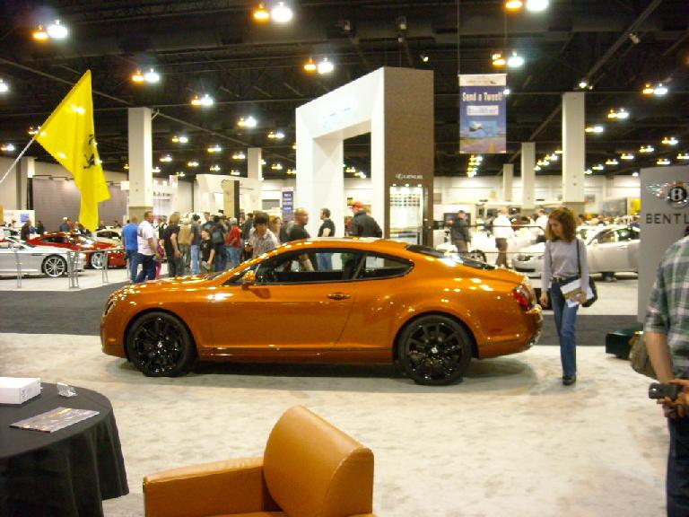 A Bentley Continental GT with 2+2 seating.