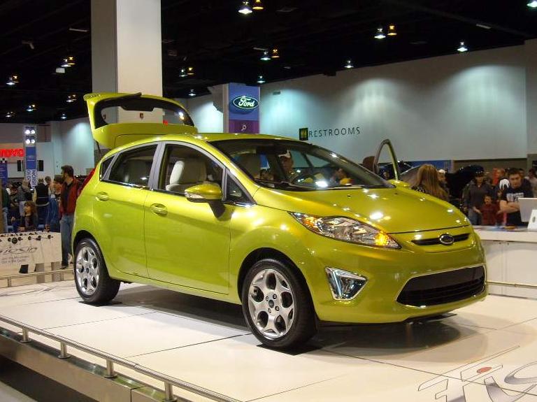 The 2010 Ford Fiesta.  I like the "kinetic design" styling and its anticipated 40mpg highway.