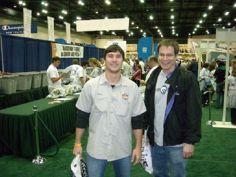 Craig and Erik at the expo the night before the Disney World Half Marathon.